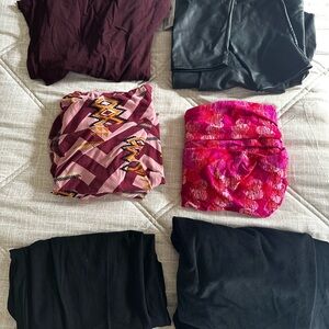 Set of six women’s leggings